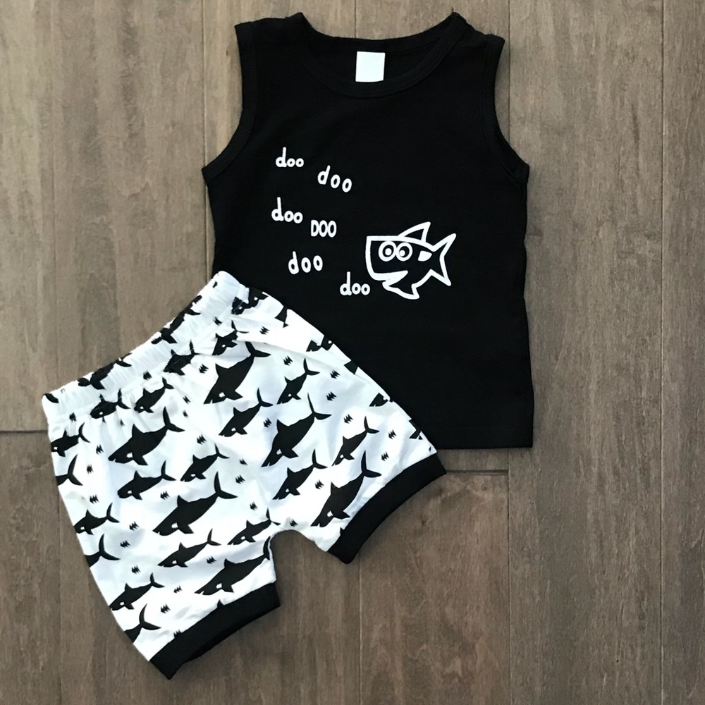 🦈 2-Piece Shark Outfit